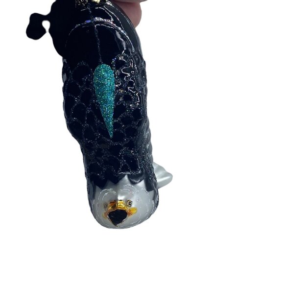 Old World Christmas Glass Eagle In Flight Ornament 2016 Edition Handcrafted FLAW - Picture 7 of 10